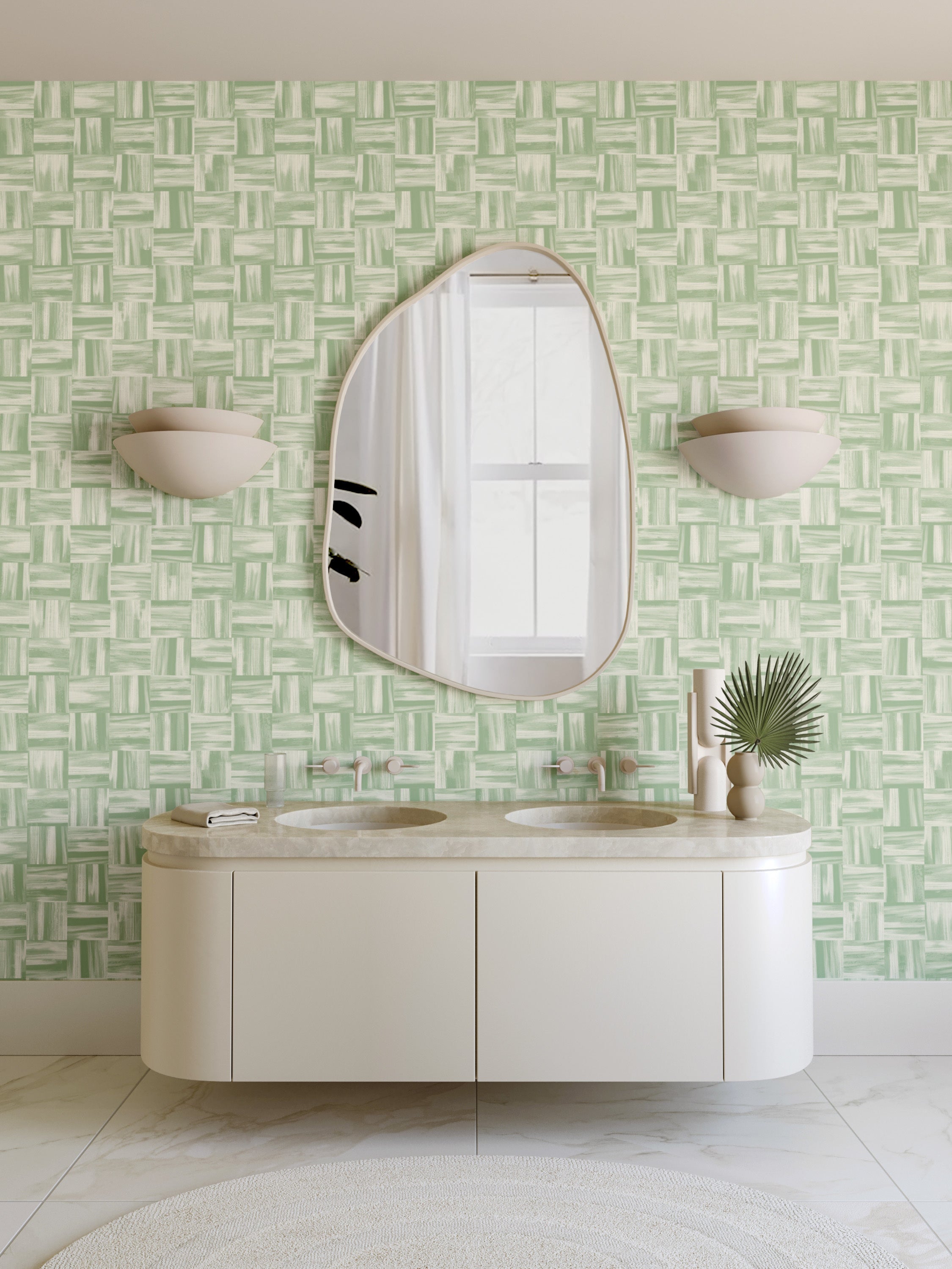 Saachi© Wallpaper in Olive