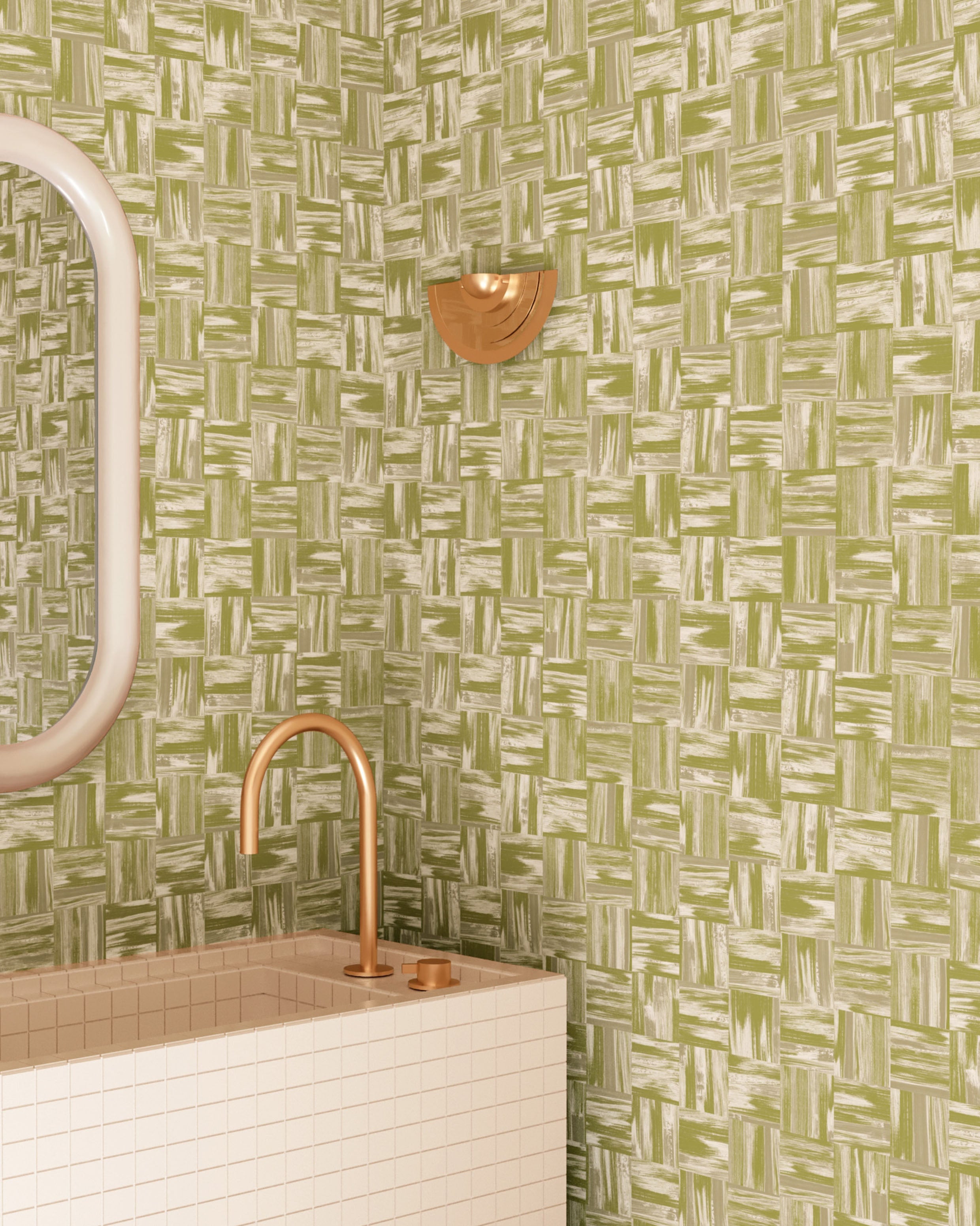 Saachi© Wallpaper in Seaweed