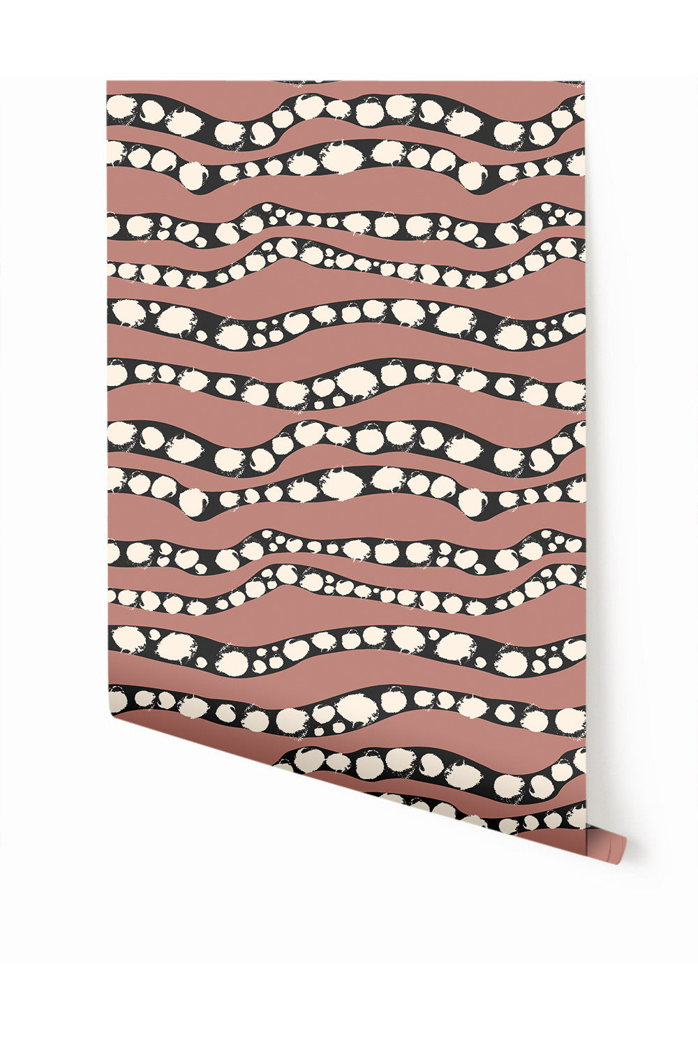 Serpent© Wallpaper in Salmon