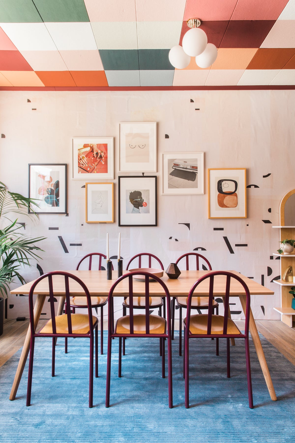 Shape Shifter© Mural Wallpaper in Blush