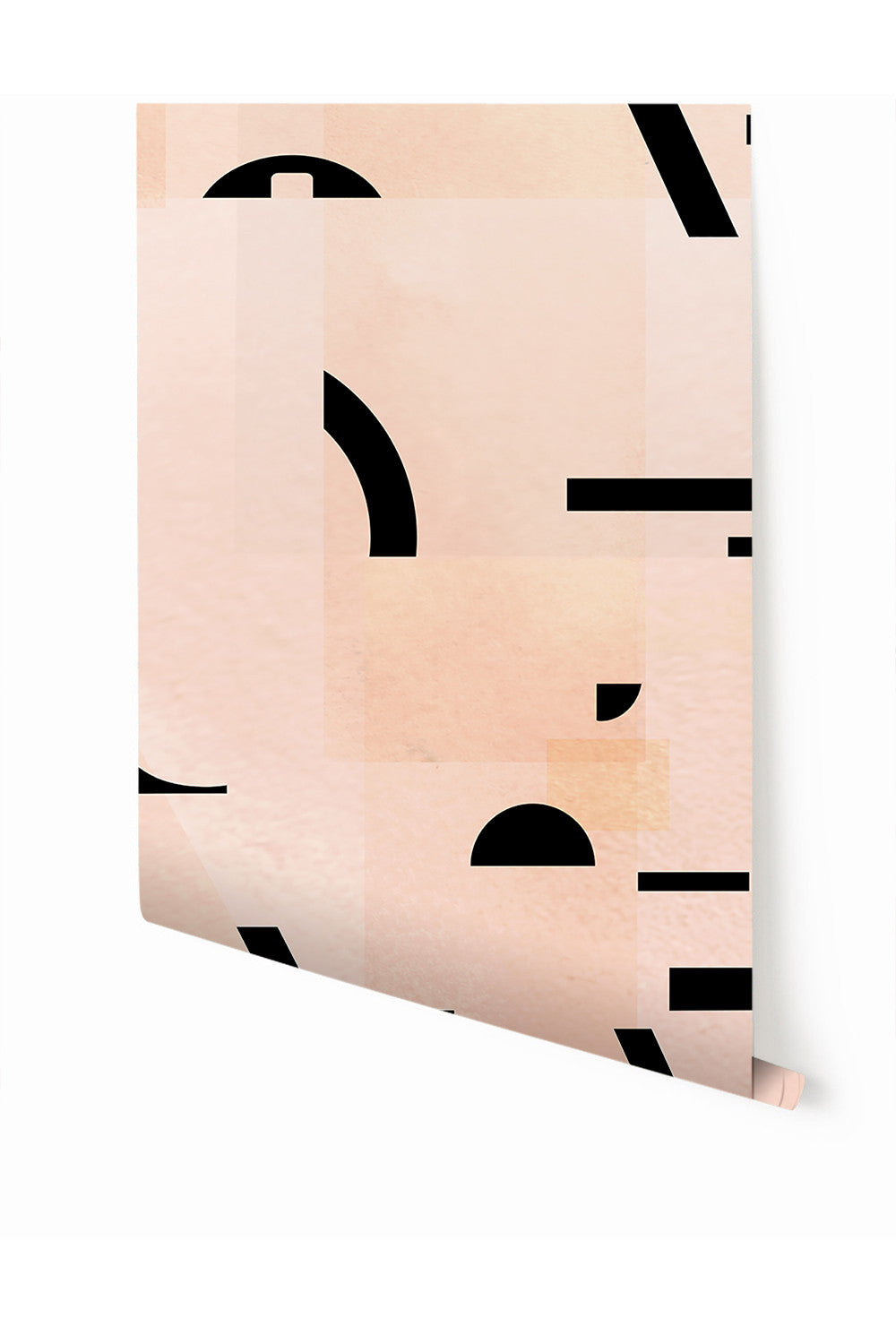 Shape Shifter© Mural Wallpaper in Blush