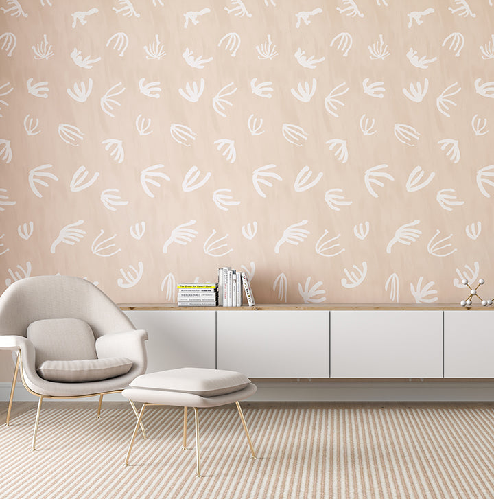 Coral© Wallpaper in Peach
