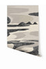 American Landscape© Mural Wallpaper in black + creme