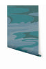 American Landscape© Mural Wallpaper in teal