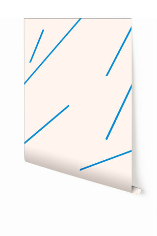 Bang Dem Sticks© Wallpaper in Electric Blue