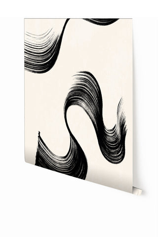 Cavatelli© Wallpaper in black + creme