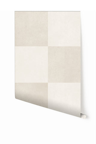 Checkmate© Wallpaper in milk