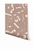 Fusilli© Wallpaper in terracotta