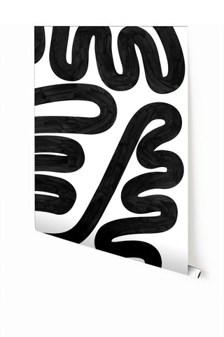 Infinito© Mural Wallpaper in Black + White