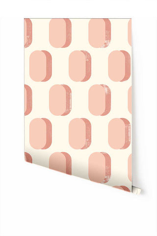 Pillbox© Wallpaper in Flamingo