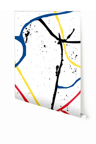 Playground© Mural Wallpaper in Eames + White