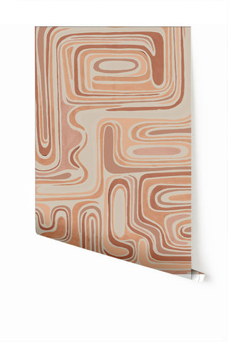 Playhouse© Mural Wallpaper in Mauve