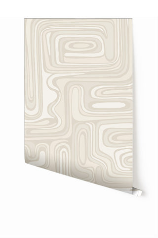 Playhouse© Mural Wallpaper in Putty