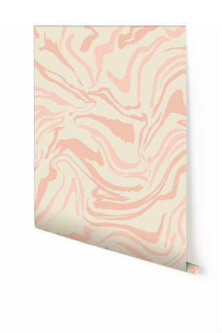 Primal© Multi Mural Wallpaper in Pink