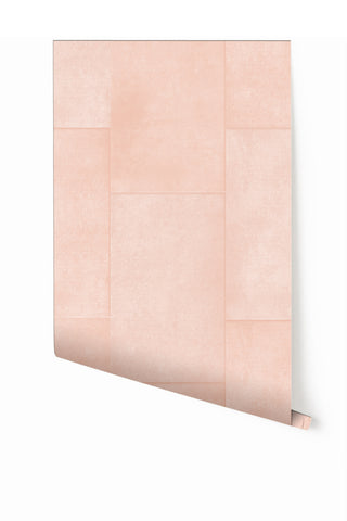 Rectangled© Mural Wallpaper in Blush