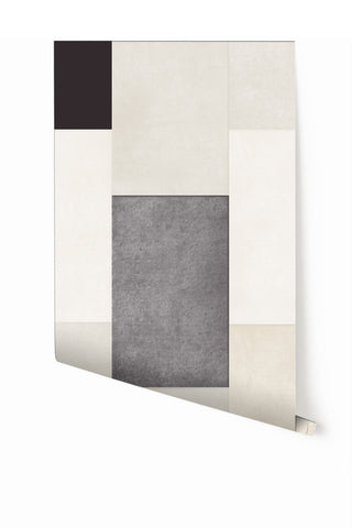 Rectangled© Mural Wallpaper in Ebony