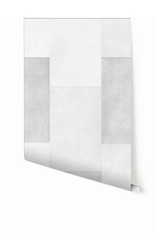 Rectangled© Mural Wallpaper in Grey