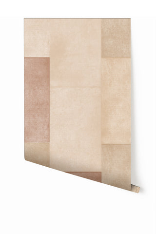 Rectangled© Mural Wallpaper in Mauve