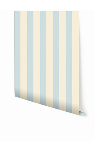 Santorini© Mural Wallpaper in Baby blue