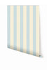 Santorini© Mural Wallpaper in Baby blue