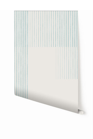 Seismic© Mural Wallpaper in Aqua