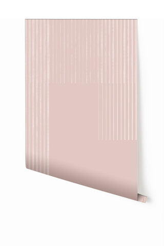 Seismic© Mural Wallpaper in blush