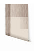 Seismic© Mural Wallpaper in brown + creme