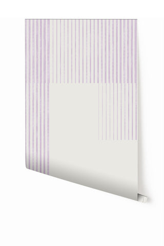 Seismic© Mural Wallpaper in lavender