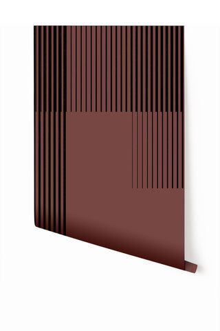 Seismic© Mural Wallpaper in Salmon