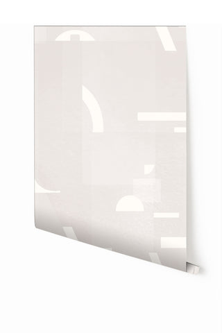 Shape Shifter© Mural Wallpaper in Coconut