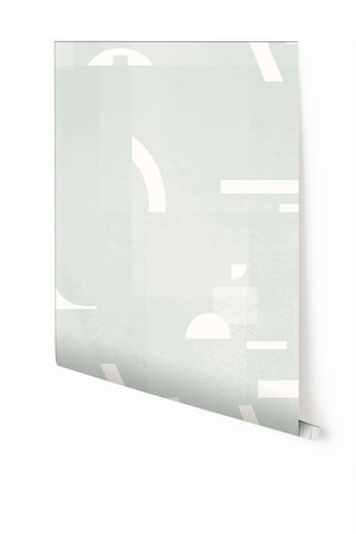 Shape Shifter© Mural Wallpaper in Ice Cap