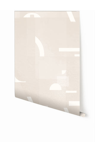 Shape Shifter© Mural Wallpaper in Pina Colada
