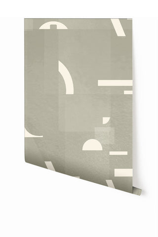 Shape Shifter© Mural Wallpaper in Sage