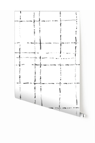 Stitch© Mural Wallpaper in black + white
