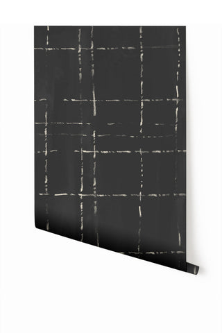 Stitch© Mural Wallpaper in charcoal
