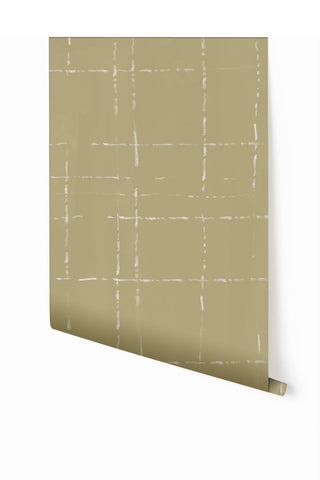 Stitch© Mural Wallpaper in moss