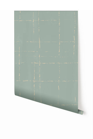 Stitch© Mural Wallpaper in teal