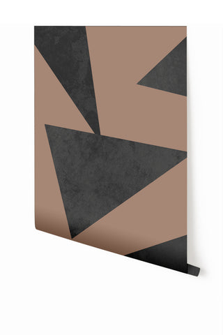 Terrazzo© Wallpaper in rust + black