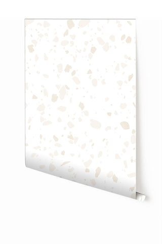 Terrazzo II© Wallpaper in Bone