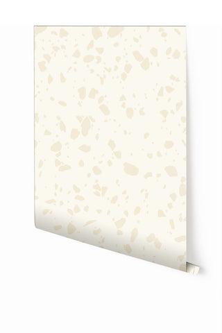 Terrazzo II© Wallpaper in Creme