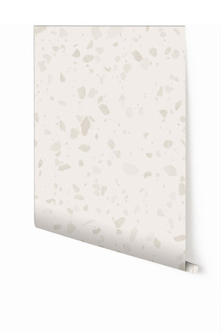 Terrazzo II© Wallpaper in Grey