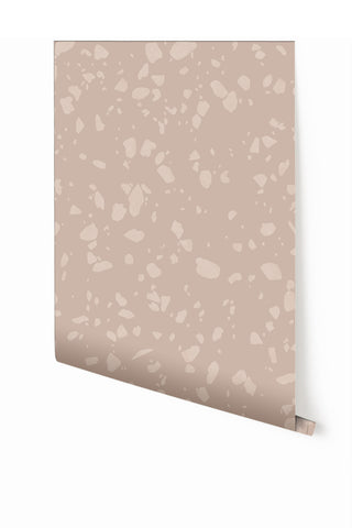 Terrazzo II© Wallpaper in Petal