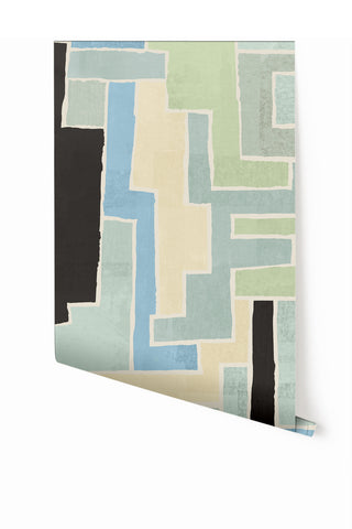 Tetris© Mural Wallpaper in Atlantis