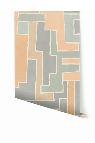 Tetris© Mural Wallpaper in Capri