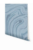 Crystalline© Wallpaper in Denim