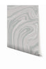 Crystalline© Wallpaper in Dusty Grey