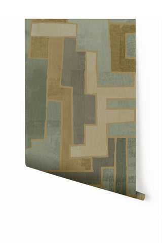 Tetris© Mural Wallpaper in Moss