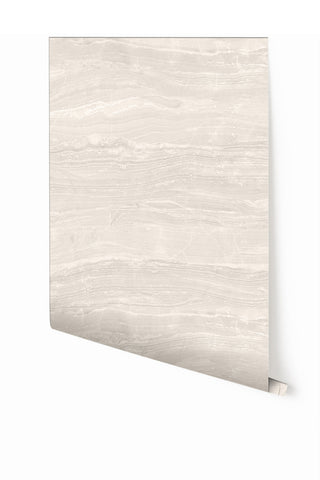 Travertine© Mural Wallpaper in Bone