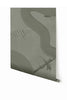 Untamed© Mural Wallpaper in Dusty Green