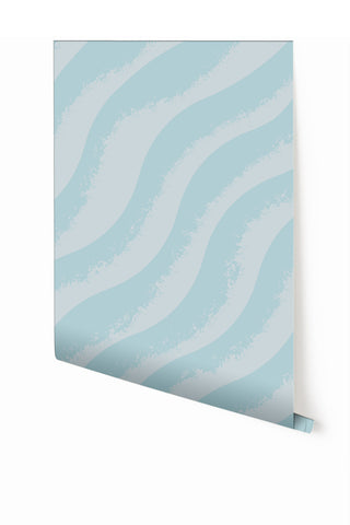 Whirl© Wallpaper in Powder Blue